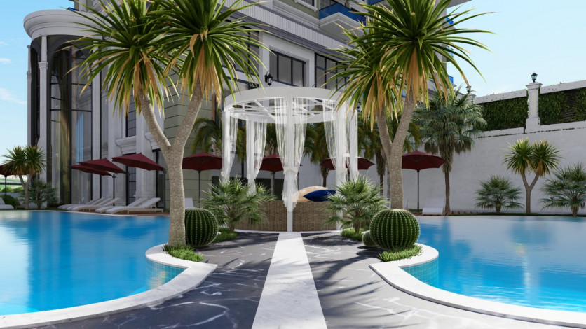 Новый инвестиционный проект с квартирами 1+1, 2+1, 3+1 в районе Каргыджак - Ракурс 7