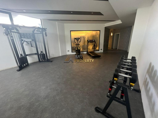 Меблированная квартира планировки 1+1, 55м2 с видом на море и крепость Алании, район Каргыджак - Ракурс 12