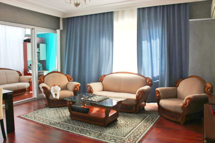 Меблированная квартира планировки 3+1, 140м2 с видом на море в районе Махмутлар - Ракурс 9