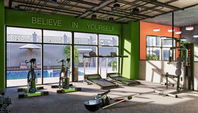 Квартира планировки 1+1, 52м2 с видом на историческое наследие, район Махмутлар - Ракурс 4