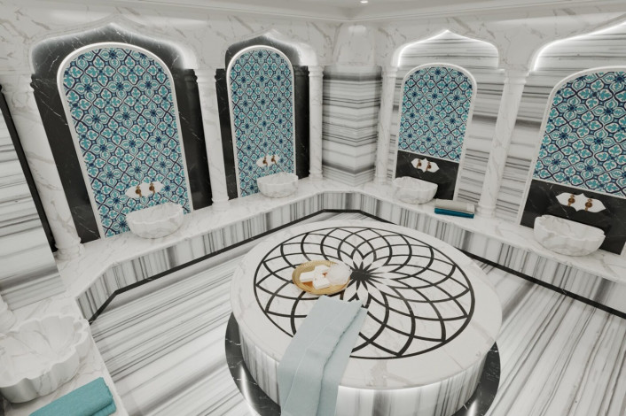 Квартира планировки 1+1, 52м2 с видом на историческое наследие, район Махмутлар - Ракурс 7