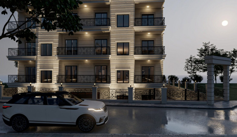 Квартира планировки 1+1, 52м2 с видом на историческое наследие, район Махмутлар - Ракурс 14