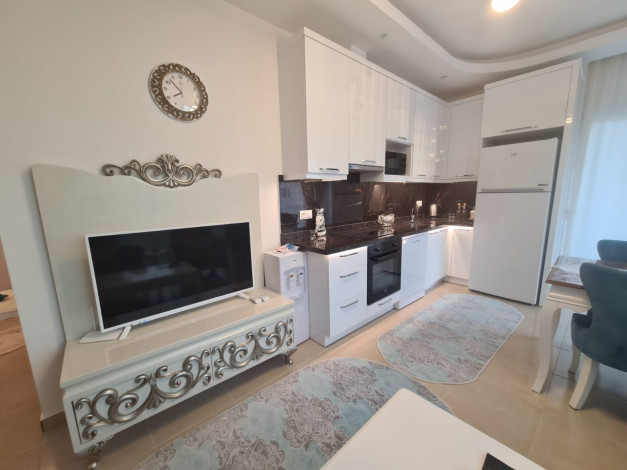 Меблированная квартира планировки 1+1, 70м2 в роскошном жилом комплексе, Махмутлар - Ракурс 47