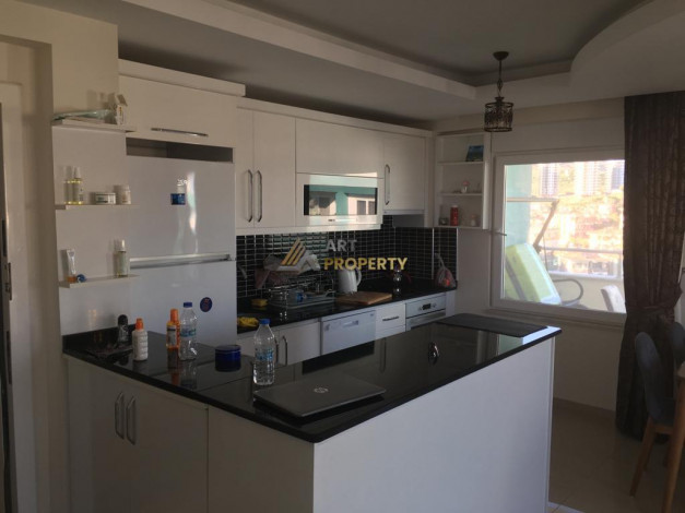 Меблированная квартира 1+1, 70м2 с видом на Средиземное море, районе Махмутлар - Ракурс 15