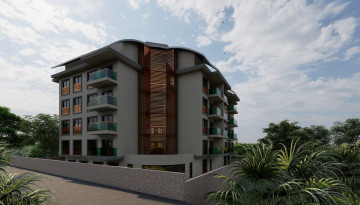 Новый проект на стадии строительства с квартирами 1+1, 2+1 в районе Паяллар - Ракурс 2