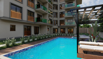 Новый проект на стадии строительства с квартирами 1+1, 2+1 в районе Паяллар - Ракурс 22