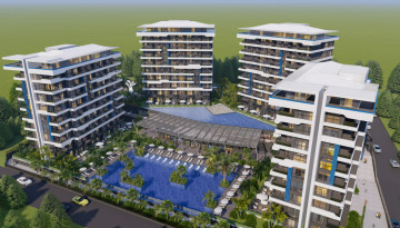 Шикарный инвестиционный проект с апартаментами 1+1, 2+1, 3+1, 4+1 и 5+1 в районе Окуджалар - Ракурс 3