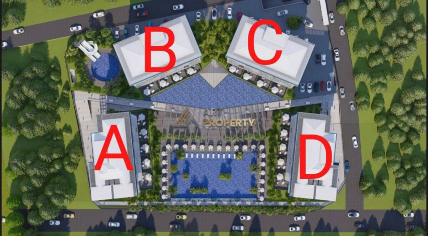 Шикарный инвестиционный проект с апартаментами 1+1, 2+1, 3+1, 4+1 и 5+1 в районе Окуджалар - Ракурс 6