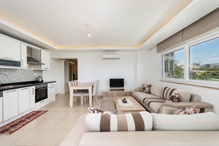 Меблированные апартаменты планировки 1+1, 77м2 в живописном районе Авсаллар - Ракурс 10