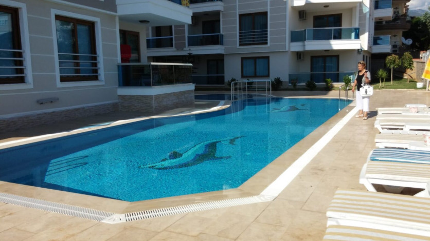 Меблированные апартаменты планировки 1+1, 65м2 в жилом комплексе, район Кестель - Ракурс 16