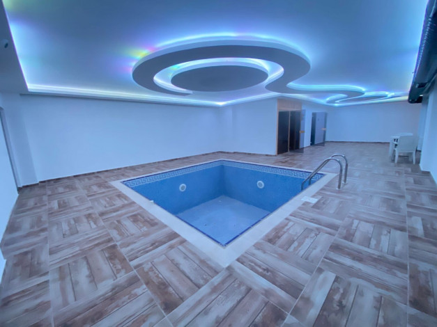 Меблированная квартира планировки 1+1, 80м2 с видом на горы и море, район Кестель - Ракурс 5