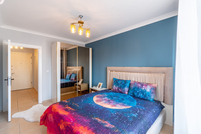 Меблированная квартира планировки 1+1, 60м2 в популярном жилом комплексе, Махмутлар - Ракурс 5