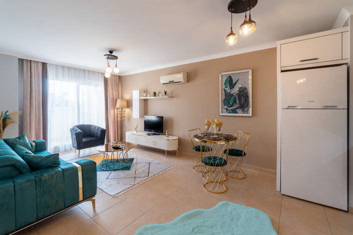 Меблированная квартира планировки 1+1, 60м2 в популярном жилом комплексе, Махмутлар - Ракурс 7