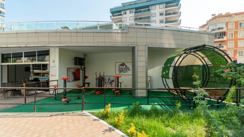 Меблированная квартира планировки 1+1, 60м2 в популярном жилом комплексе, Махмутлар - Ракурс 23