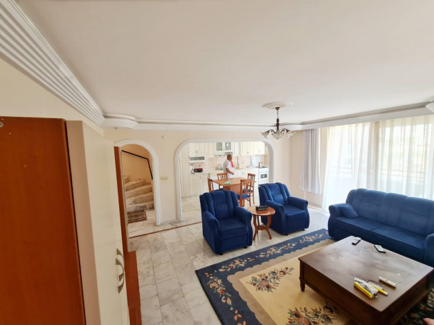 Просторный пентхаус планировки 4+1, 250м2 в шаговой доступности от Средиземного моря, Махмутлар - Ракурс 12