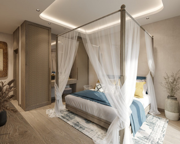 Элитный проект с апартаментами 1+1, 2+1, 4+1  на побережье Средиземного моря, район Авсаллар - Ракурс 3