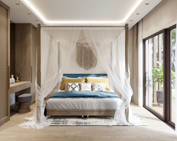 Элитный проект с апартаментами 1+1, 2+1, 4+1  на побережье Средиземного моря, район Авсаллар - Ракурс 4