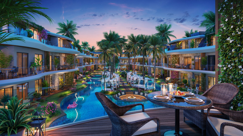 Элитный проект с апартаментами 1+1, 2+1, 4+1  на побережье Средиземного моря, район Авсаллар - Ракурс 9