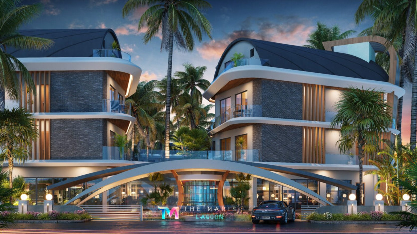 Элитный проект с апартаментами 1+1, 2+1, 4+1  на побережье Средиземного моря, район Авсаллар - Ракурс 12