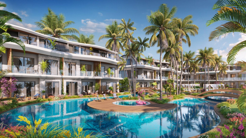 Элитный проект с апартаментами 1+1, 2+1, 4+1  на побережье Средиземного моря, район Авсаллар - Ракурс 16