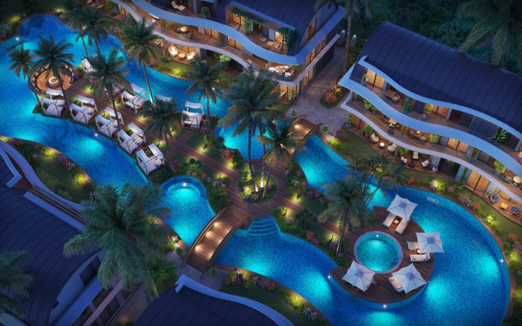 Элитный проект с апартаментами 1+1, 2+1, 4+1  на побережье Средиземного моря, район Авсаллар - Ракурс 18