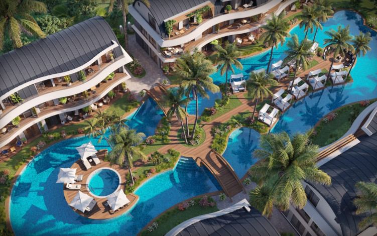 Элитный проект с апартаментами 1+1, 2+1, 4+1  на побережье Средиземного моря, район Авсаллар - Ракурс 19