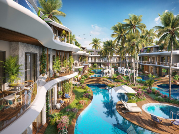 Элитный проект с апартаментами 1+1, 2+1, 4+1  на побережье Средиземного моря, район Авсаллар - Ракурс 21