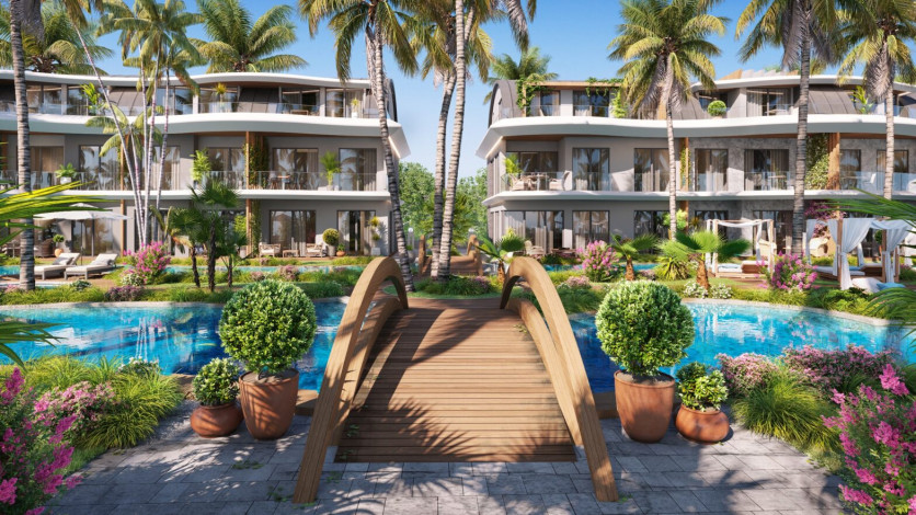 Элитный проект с апартаментами 1+1, 2+1, 4+1  на побережье Средиземного моря, район Авсаллар - Ракурс 23