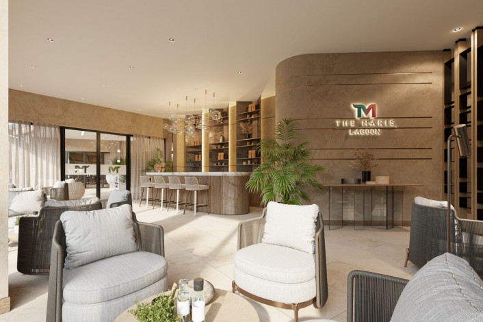 Элитный проект с апартаментами 1+1, 2+1, 4+1  на побережье Средиземного моря, район Авсаллар - Ракурс 34