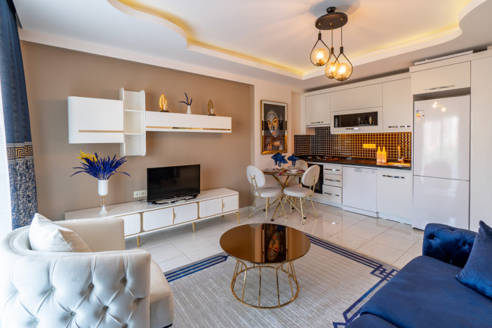 Уютная меблированная квартира планировки 1+1, 55м2 в районе Махмутлар - Ракурс 2