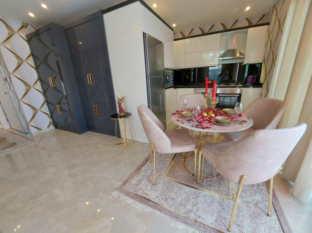 Меблированные апартаменты 1+1, 79м2 с видом на Средиземное море, район Каргыджак - Ракурс 3