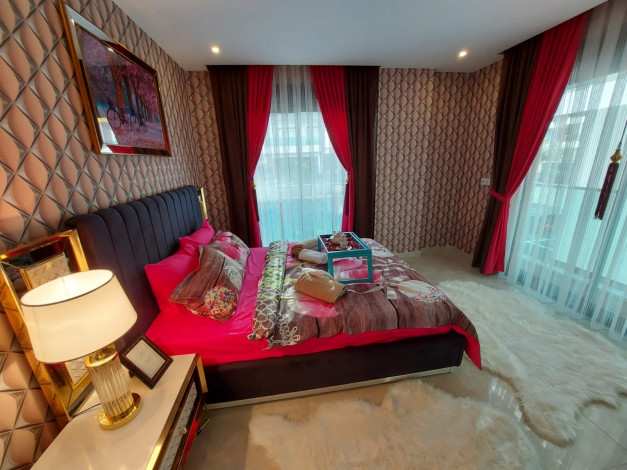 Меблированные апартаменты 1+1, 79м2 с видом на Средиземное море, район Каргыджак - Ракурс 10