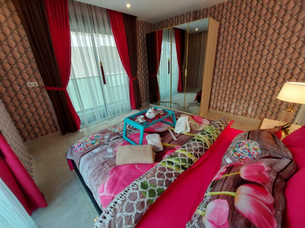 Меблированные апартаменты 1+1, 79м2 с видом на Средиземное море, район Каргыджак - Ракурс 19