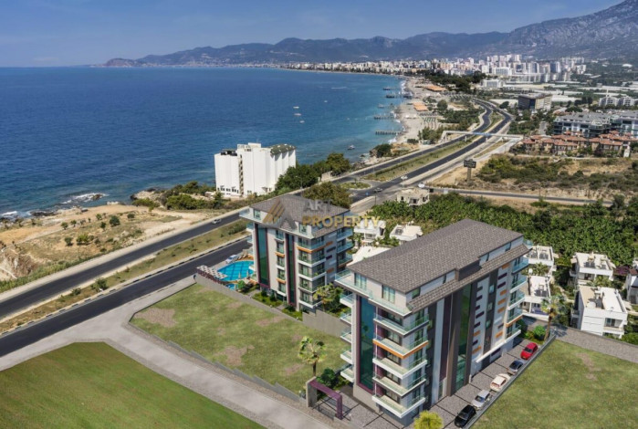 Меблированные апартаменты 1+1, 79м2 с видом на Средиземное море, район Каргыджак - Ракурс 22