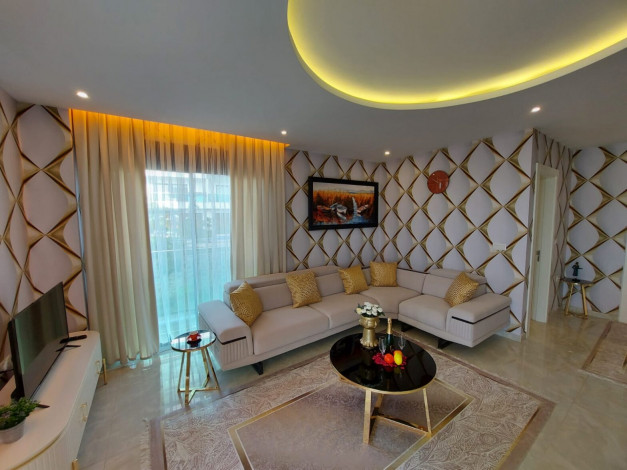 Меблированные апартаменты 1+1, 79м2 с видом на Средиземное море, район Каргыджак - Ракурс 27