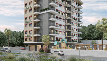 Новый проект с апартаментами планировки 1+1 и 5+1 в районе Авсаллар - Ракурс 9