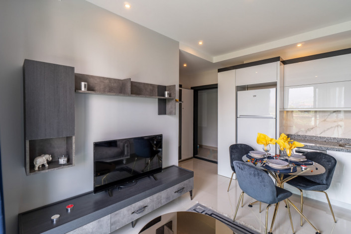 Меблированная квартира планировки 1+1, 50м2 в новом доме, район Махмутлар - Ракурс 22