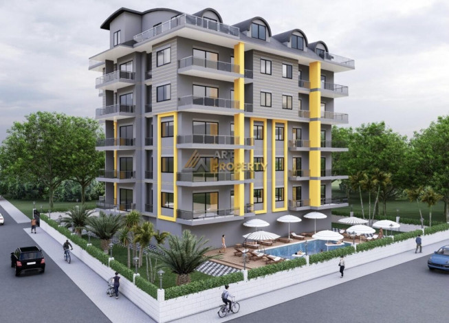 Квартира планировки 3+1, 102 м2 в новом жилом комплексе, район Авсаллар - Ракурс 3