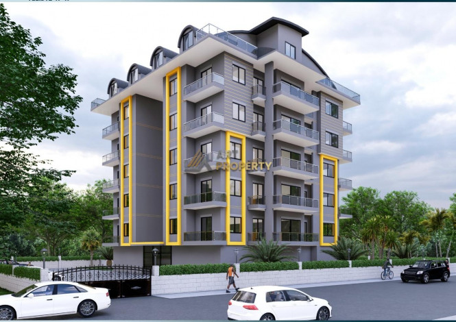 Квартира планировки 3+1, 102 м2 в новом жилом комплексе, район Авсаллар - Ракурс 10