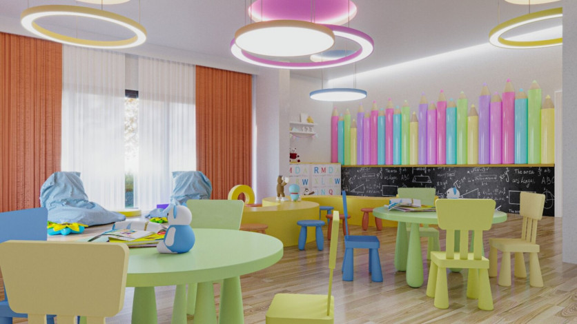 Квартира планировки 1+1, 43м2 в жилом комплексе на стадии строительства, район Авсаллар - Ракурс 4