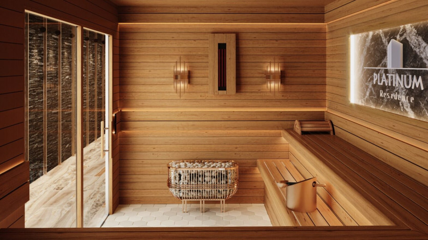 Квартира планировки 1+1, 43м2 в жилом комплексе на стадии строительства, район Авсаллар - Ракурс 5