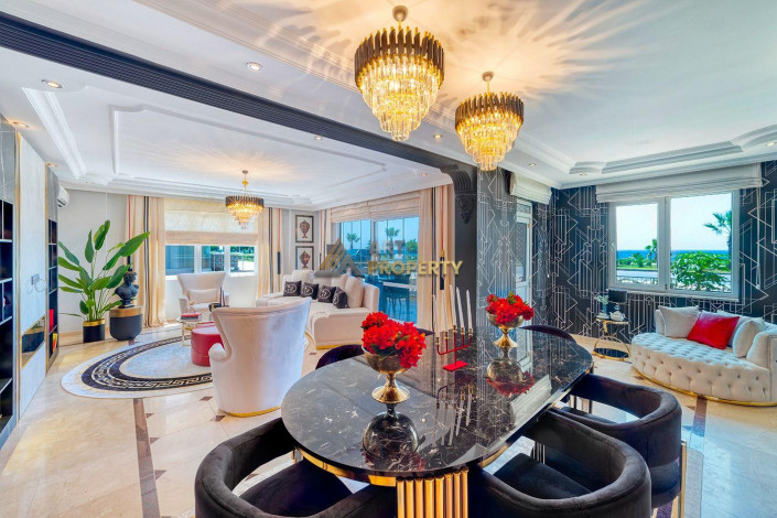 Шикарная квартира планировки 2+1, 120м2 с видом на Средиземное море, район Махмутлар - Ракурс 9