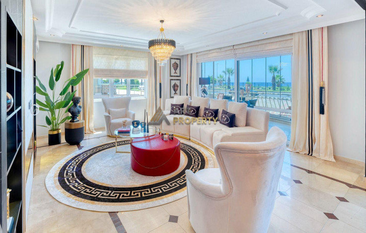 Шикарная квартира планировки 2+1, 120м2 с видом на Средиземное море, район Махмутлар - Ракурс 12