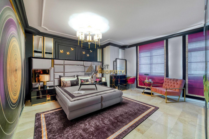 Шикарная квартира планировки 2+1, 120м2 с видом на Средиземное море, район Махмутлар - Ракурс 15