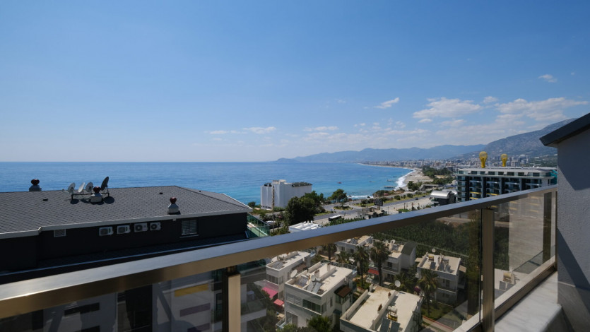 Меблированный пентхаус планировки 4+1, 184м2 с видом на Средиземное море - Ракурс 25