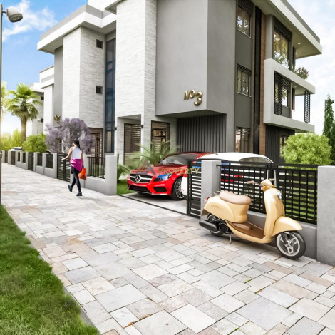 Проект шикарных вилл на стадии строительства в районе Тепе - Ракурс 6