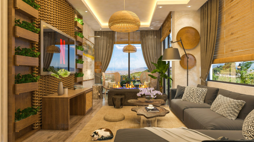 Проект шикарных вилл на стадии строительства в районе Тепе - Ракурс 21