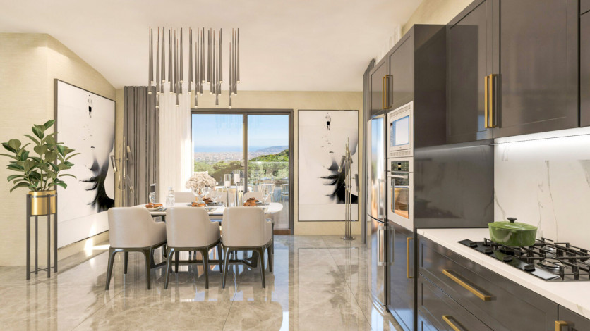 Проект шикарных вилл на стадии строительства в районе Тепе - Ракурс 23