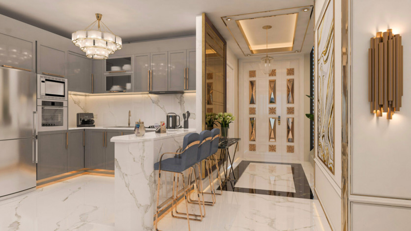 Проект шикарных вилл на стадии строительства в районе Тепе - Ракурс 26