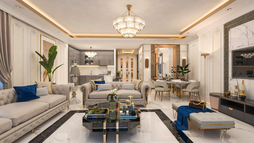 Проект шикарных вилл на стадии строительства в районе Тепе - Ракурс 28